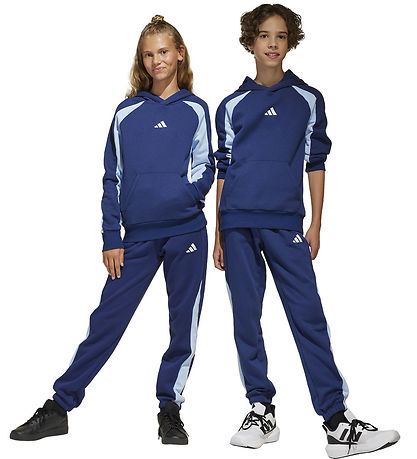 adidas Performance Sweatpants - J CB FL PT - Dkblue/Globlu/White