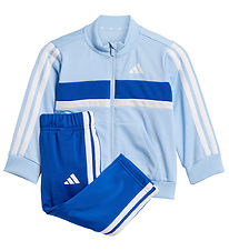 adidas Performance Træningssæt - I 3S Tib TS - Globlu/White/Royb adidas Performance Træningssæt - I 3S Tib TS - Globlu/White/Royb
