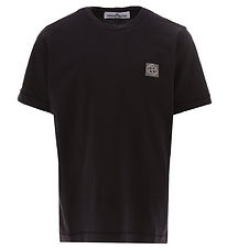 Stone Island T-shirt - Sort m. Logo Stone Island T-shirt - Sort m. Logo