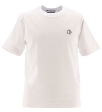 Stone Island T-shirt - Hvid m. Logo Stone Island T-shirt - Hvid m. Logo