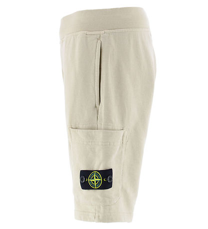 Stone Island Sweatshorts - Sand m. Logo
