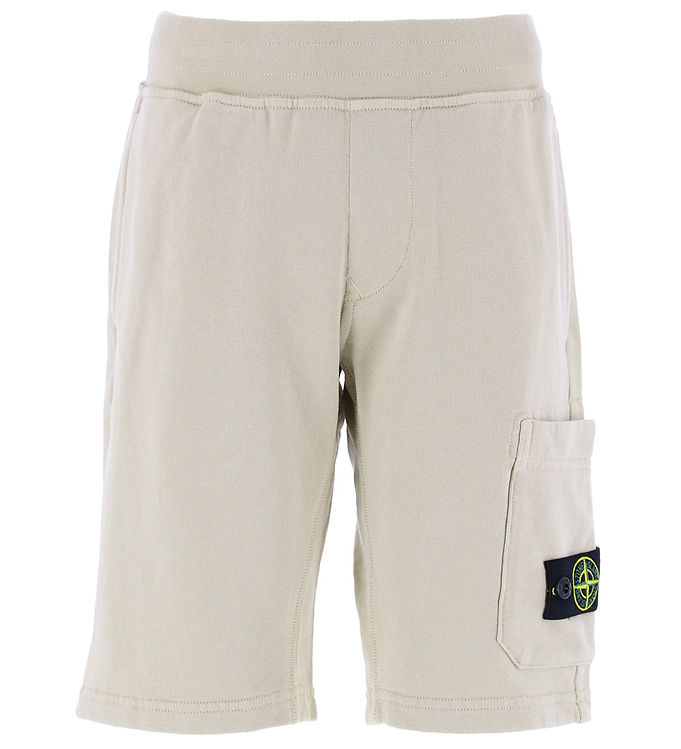Stone Island Sweatshorts Sand M Logo