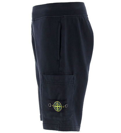 Stone Island Sweatshorts - Navy Blue m. Logo Stone Island Sweatshorts - Navy Blue m. Logo