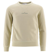 Stone Island Sweatshirt - Sand m. Logo Stone Island Sweatshirt - Sand m. Logo