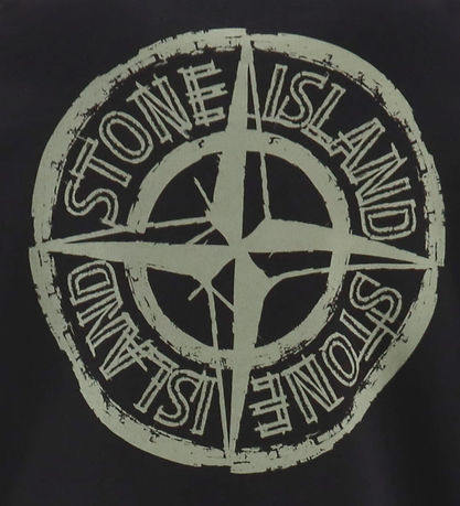 Stone Island Sweatshirt - Sort m. Logo Stone Island Sweatshirt - Sort m. Logo