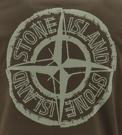 Stone Island Sweatshirt - Military Green m. Logo