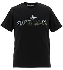 Stone Island T-shirt - Sort m. Print Stone Island T-shirt - Sort m. Print
