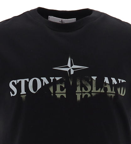 Stone Island T-shirt - Sort m. Print