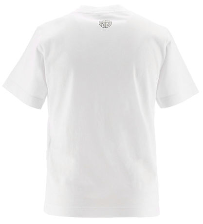 Stone Island T-shirt - Hvid m. Print Stone Island T-shirt - Hvid m. Print