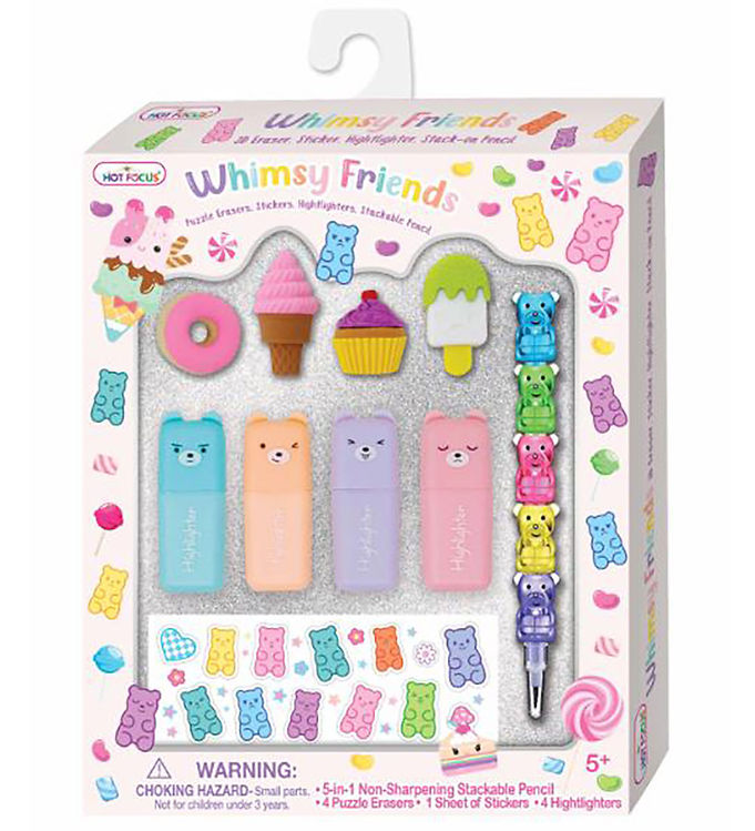 Hot Focus 5i1 Blyant m. Viskelæder/Highlightere