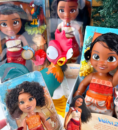 Disney Princess Vaiana Dukke 2 m. Tilbehør - 38 cm - Singing Fri