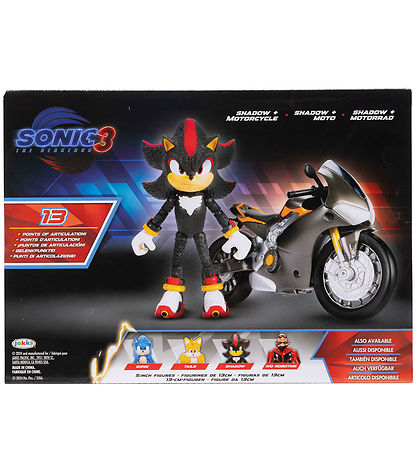 Sonic Figur - Shadow Figure m. Motorcykel
