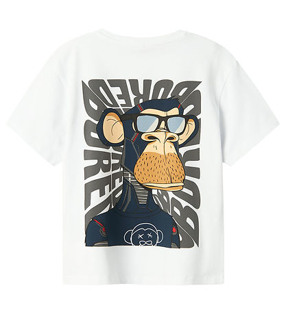 Name It T-Shirt - NkmDyn - Bored Of Directors - Bright White m.  Name It T-Shirt - NkmDyn - Bored Of Directors - Bright White m.