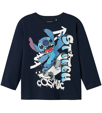 Name It Bluse - NmmJabus - Stitch - Navy Blazer Name It Bluse - NmmJabus - Stitch - Navy Blazer