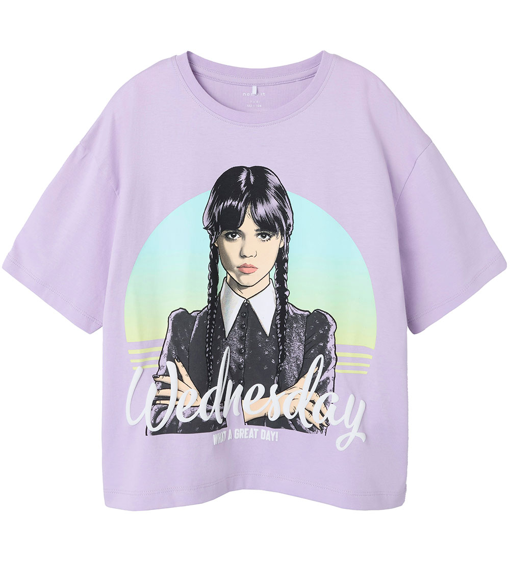 Name It T-Shirt - NkfDyp - Wednesday - Orchid Bloei - Name It - 11-12 jaar (146-152) - T-Shirts