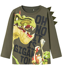 Name It Bluse - NmmDovid Giganto - Dusty Olive m. Print Name It Bluse - NmmDovid Giganto - Dusty Olive m. Print