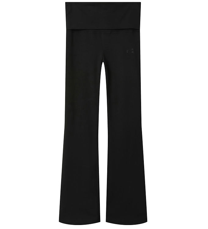 Name It Black Fold Down Bootcut Bukser - Str. 12y 152cm