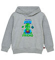 LEGO® Wear Hættetrøje - LWSaku - Gråmeleret m. Alien LEGO® Wear Hættetrøje - LWSaku - Gråmeleret m. Alien