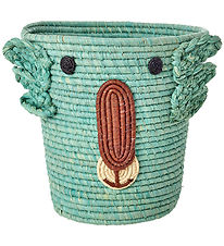 Rice Opbevaringskurv - Raffia/Søgræs - 20x30 cm - Aqua/Koala Rice Opbevaringskurv - Raffia/Søgræs - 20x30 cm - Aqua/Koala