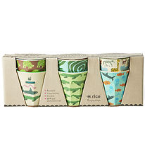 Rice Kopper - Melamin - 6 stk. - 160 ml - Mint/Wildlife Rice Kopper - Melamin - 6 stk. - 160 ml - Mint/Wildlife