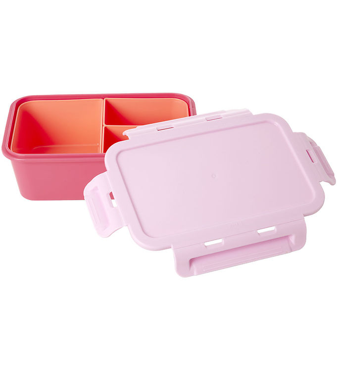 Rice Madkasse - m. 3 Rum - 1100 ml - Pink/Flower Power