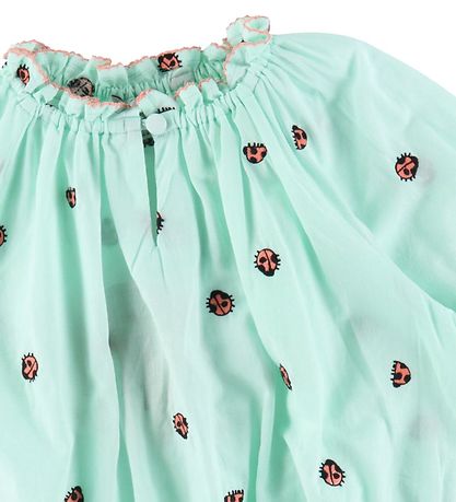 Stella McCartney Kids Bluse - Mintgrøn m. Mariehøns
