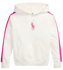 Polo Ralph Lauren Hættetrøje - Hvid/Pink Polo Ralph Lauren Hættetrøje - Hvid/Pink