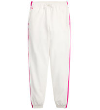 Polo Ralph Lauren Sweatpants - Hvid/Pink Polo Ralph Lauren Sweatpants - Hvid/Pink