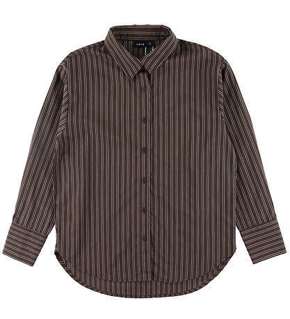 LMTD Skjorte - NlfKelle - Chocolate Brown/Stripes LMTD Skjorte - NlfKelle - Chocolate Brown/Stripes