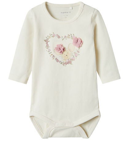 Name It Body l/æ - NbfTulina - Cloud Dancer m. Print Name It Body l/æ - NbfTulina - Cloud Dancer m. Print