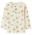 Lil' Atelier Bluse - Rib - NmmGavo - Turtledove m. Print Lil' Atelier Bluse - Rib - NmmGavo - Turtledove m. Print