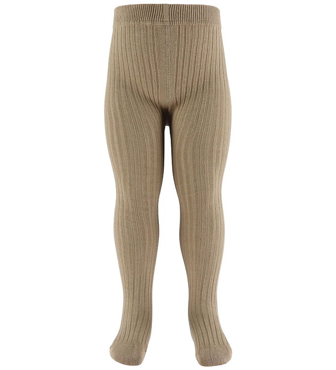 Lil' Atelier Strømpebukser - Noos - Rib - NbnIlso - Sepia Tint
