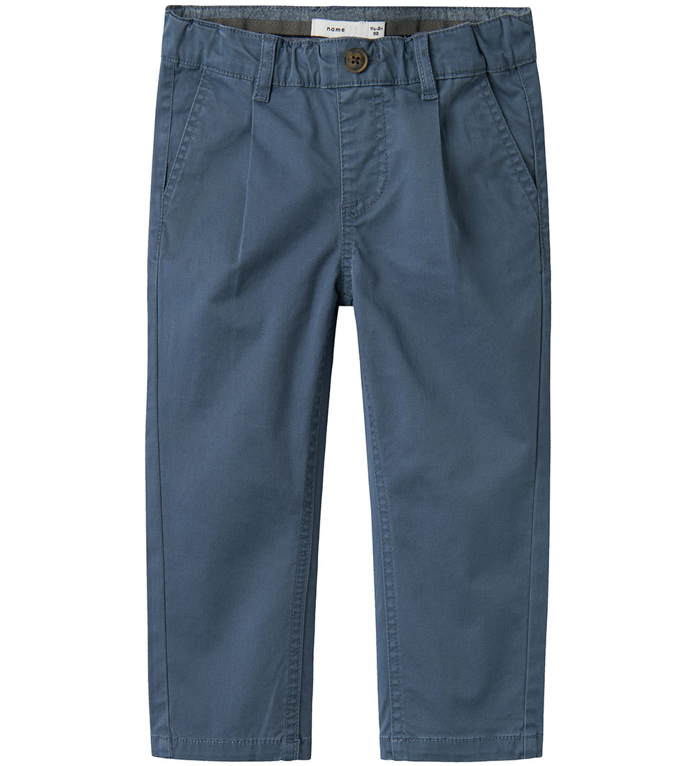 Name It Hosen - Noos - NmmRyan - Chino - China Blue - Name It - 2 Jahre (92) - Hosen - Baumwolle