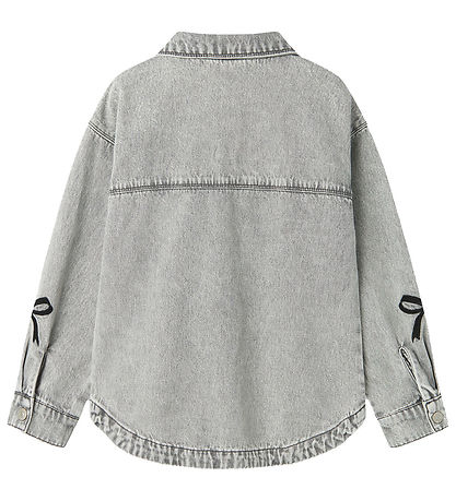 Name It Skjorte - NkfGloria - Light Grey Denim