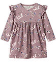 Name It Kjole - NbfBela - Elderberry m. Sommerfugle