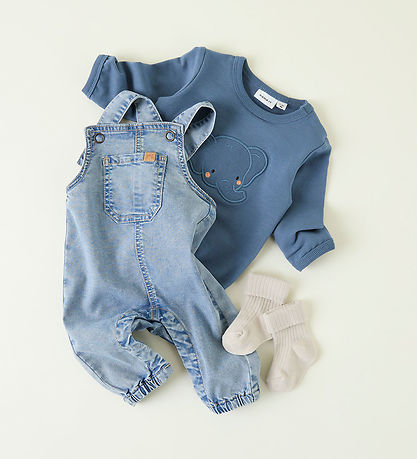 Name It Sweatshirt - NbmBidus - China Blue m. Elefant Name It Sweatshirt - NbmBidus - China Blue m. Elefant