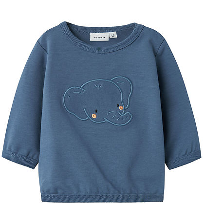 Name It Sweatshirt - NbmBidus - China Blue m. Elefant Name It Sweatshirt - NbmBidus - China Blue m. Elefant