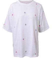Hound T-shirt - Hvid m. Blomster Hound T-shirt - Hvid m. Blomster
