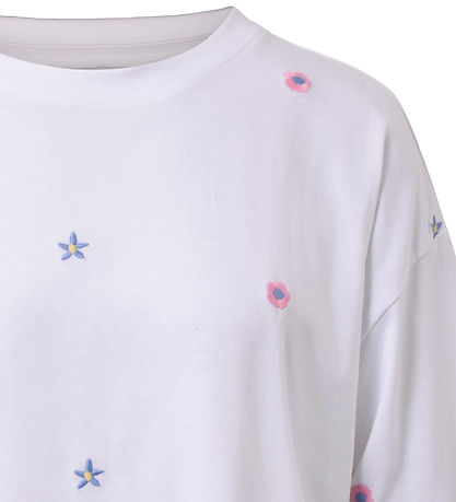 Hound T-shirt - Hvid m. Blomster Hound T-shirt - Hvid m. Blomster