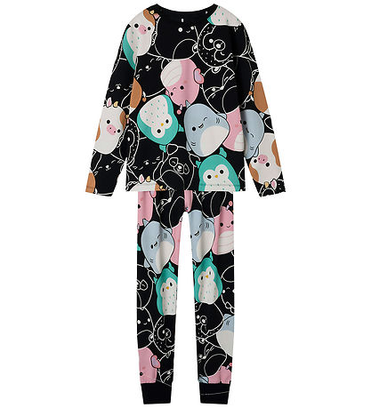 Name It Nattøj 2-delt - Squishmallows - NkfObia - Sort m. Print Name It Nattøj 2-delt - Squishmallows - NkfObia - Sort m. Print