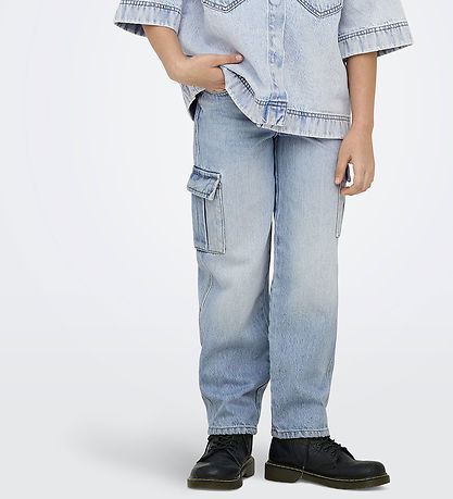 Kids Only Jeans - Wide - Noos - KogHarmony - Light Blue Denim Kids Only Jeans - Wide - Noos - KogHarmony - Light Blue Denim