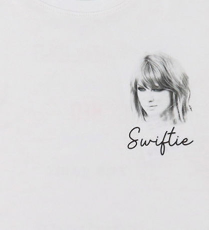 Name It T-shirt - TSwift - NkfFern - Bright White m. Print