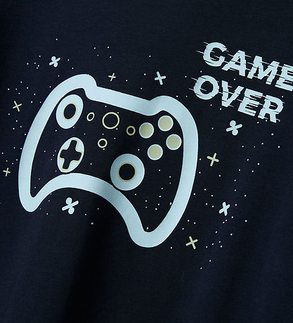 Name It Nattøj - 2-Delt - NkmNightset Game - Dark Sapphire m. Pr Name It Nattøj - 2-Delt - NkmNightset Game - Dark Sapphire m. Pr