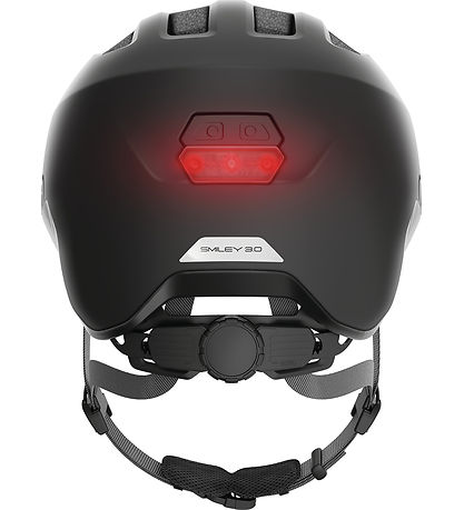 Abus Cykelhjelm - Smiley 3.0 Ace Led - Velvet Black Abus Cykelhjelm - Smiley 3.0 Ace Led - Velvet Black