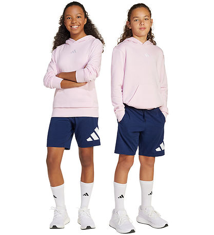 adidas Performance Shorts - J BL KN SH 210 - Dkblue/Hvid adidas Performance Shorts - J BL KN SH 210 - Dkblue/Hvid