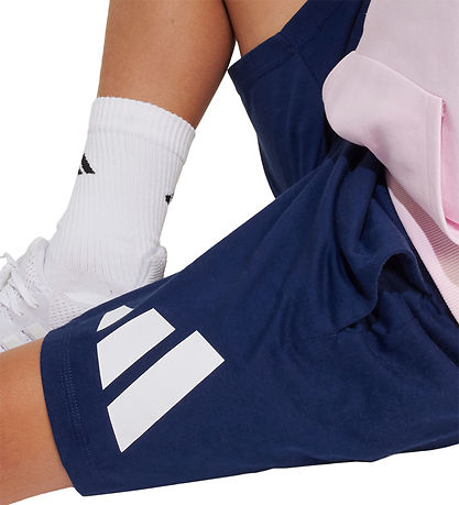 adidas Performance Shorts - J BL KN SH 210 - Dkblue/Hvid adidas Performance Shorts - J BL KN SH 210 - Dkblue/Hvid