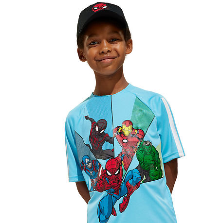 adidas Performance T-shirt - LK MRVL SM T - Brcyan/Hvid/Multico adidas Performance T-shirt - LK MRVL SM T - Brcyan/Hvid/Multico