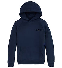 Tommy Hilfiger Hættetrøje - Dark Night Navy Tommy Hilfiger Hættetrøje - Dark Night Navy