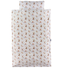 Nørgaard Madsens Sengetøj - Junior - Hvid m. Bamse På Gynge Nørgaard Madsens Sengetøj - Junior - Hvid m. Bamse På Gynge