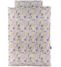 Nørgaard Madsens Sengetøj - Junior - Hvid m. Lilla Blomster Nørgaard Madsens Sengetøj - Junior - Hvid m. Lilla Blomster